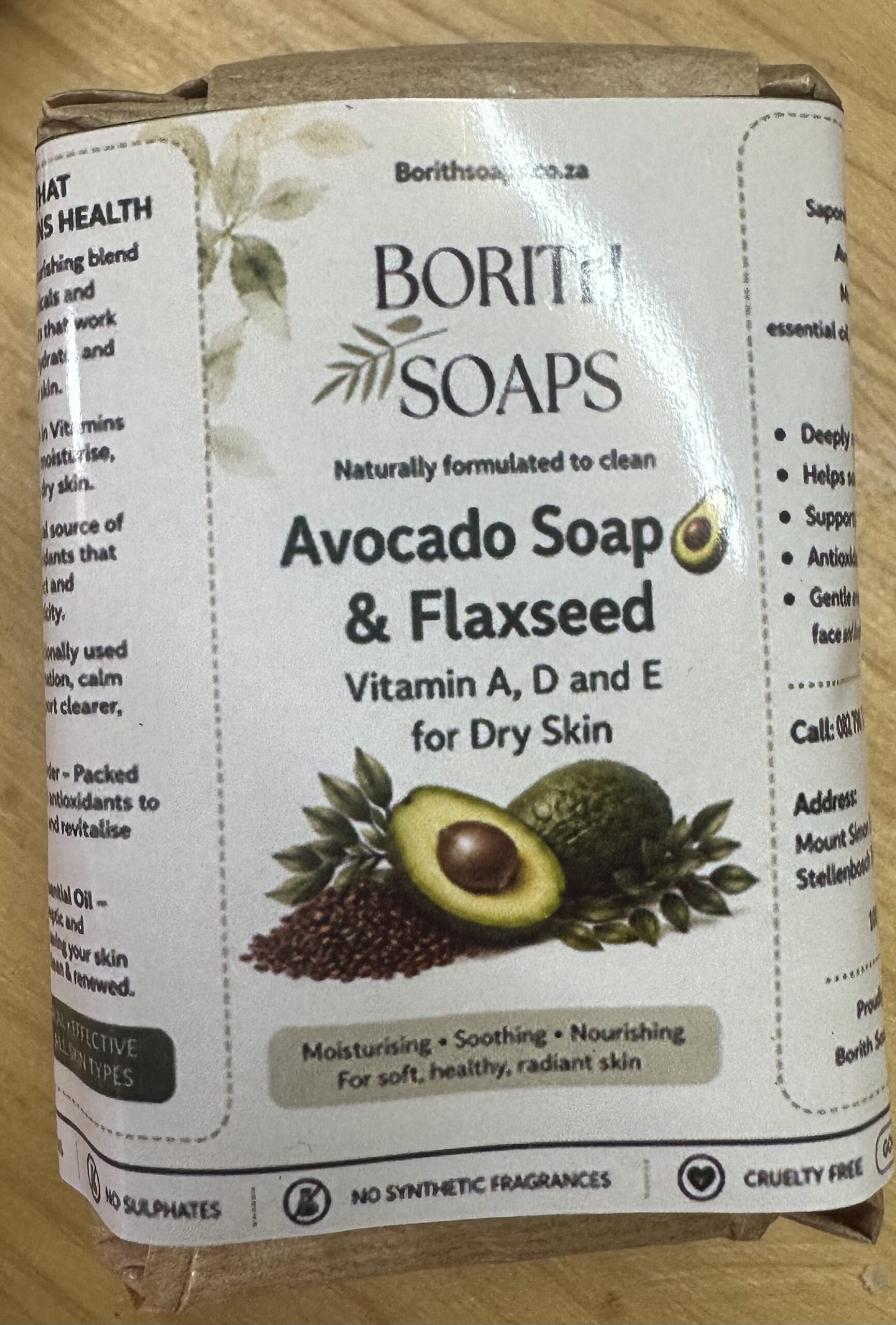 AVOCADO & FLAXSEED SOAP - Image 3